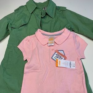 Gymboree Jacket and Pink Polo Dress (NWT)